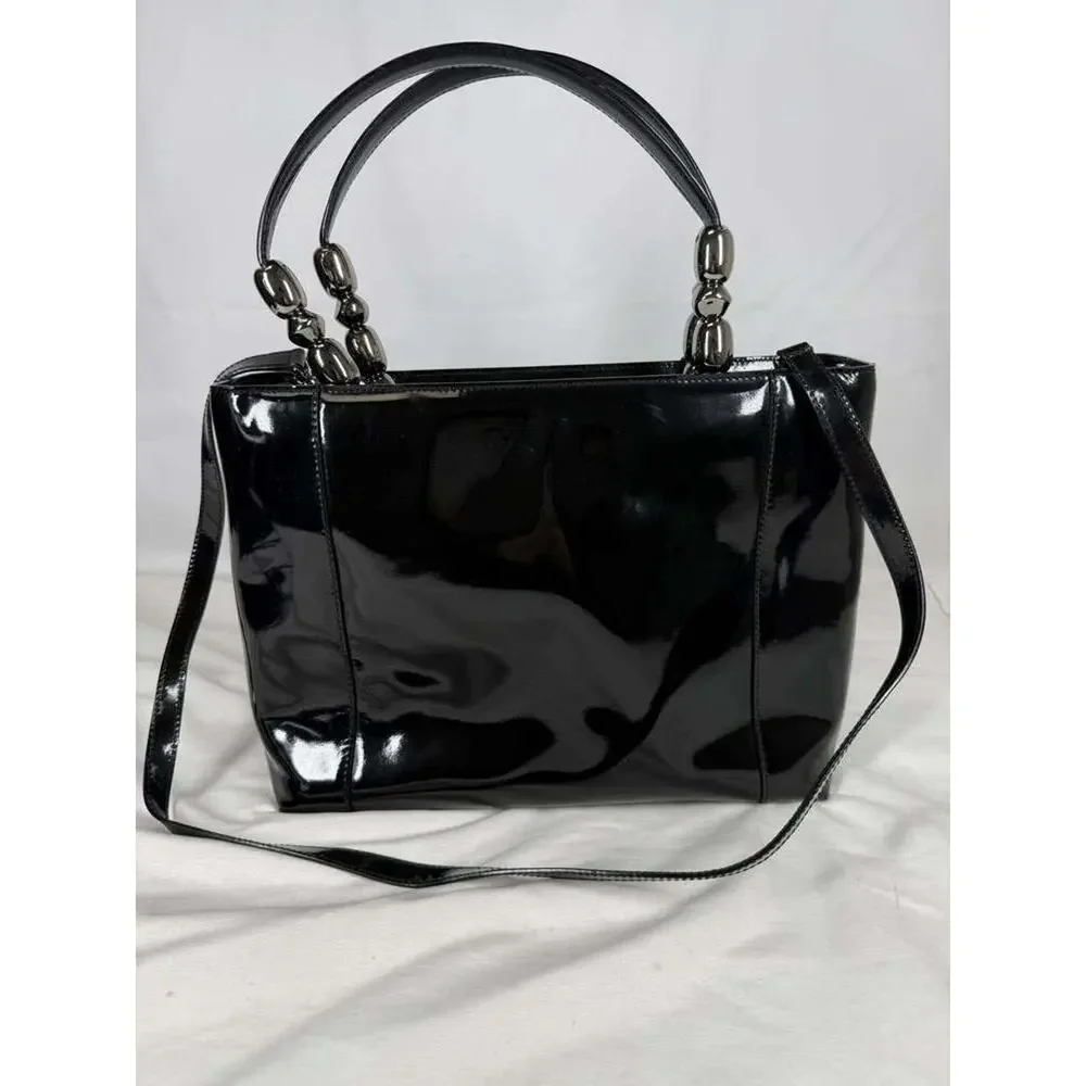 Christian Dior Black Patent Handbag Malice SPB-SH 371961
